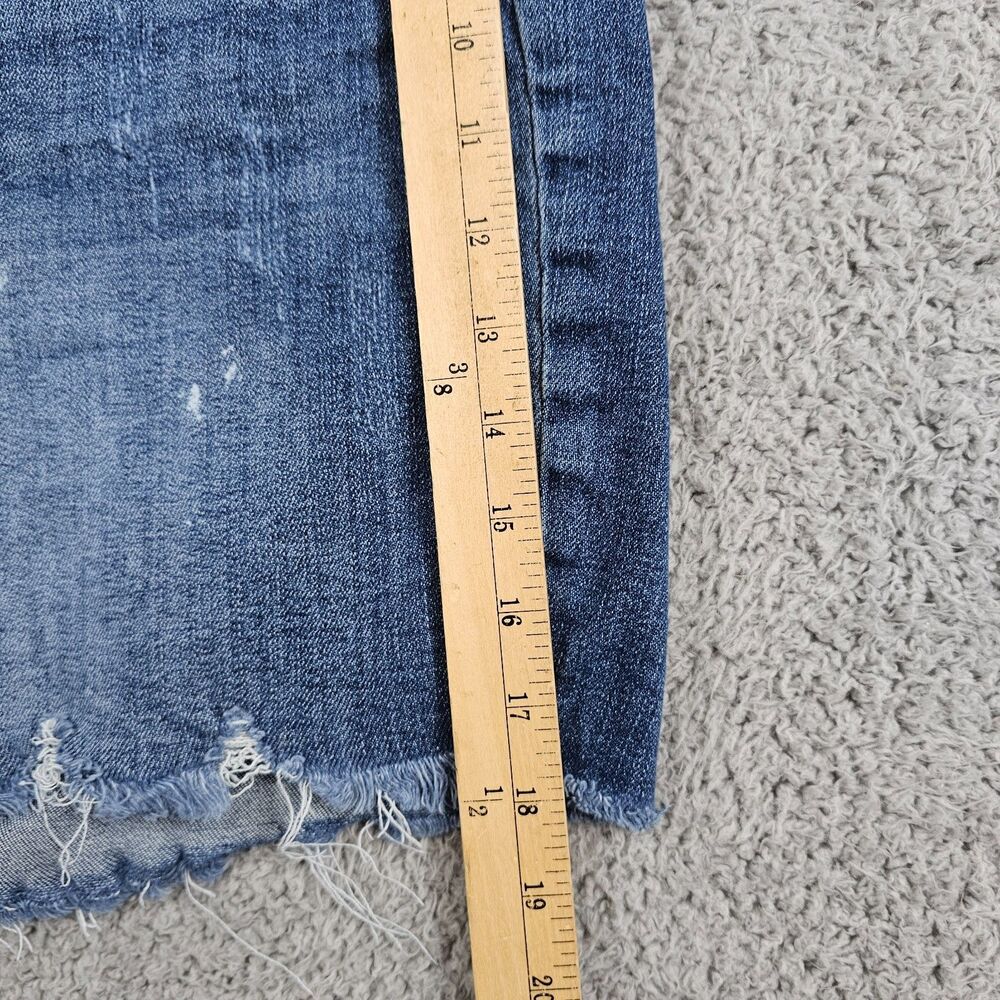 Judy blue Shorts Womens 1XL Stretch Raw Hem High Rise Distress Cut Off Mom Fray - Picture 7 of 10